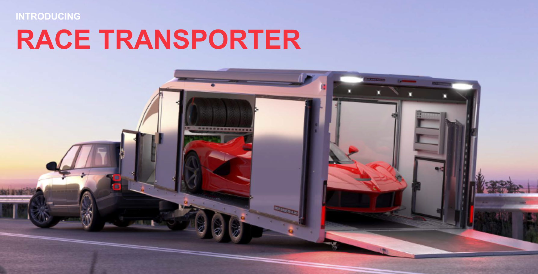 BRIAN JAMES TRAILERS – RACE TRANSPORTER